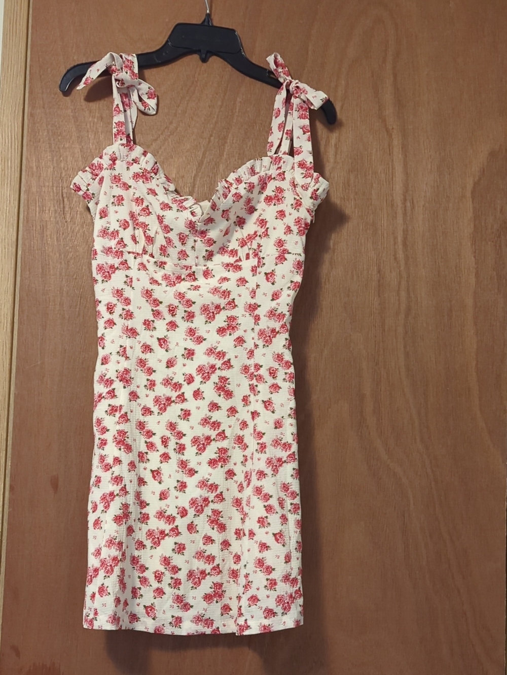 Showpo Cream Mini Dress with Pink Floral Print